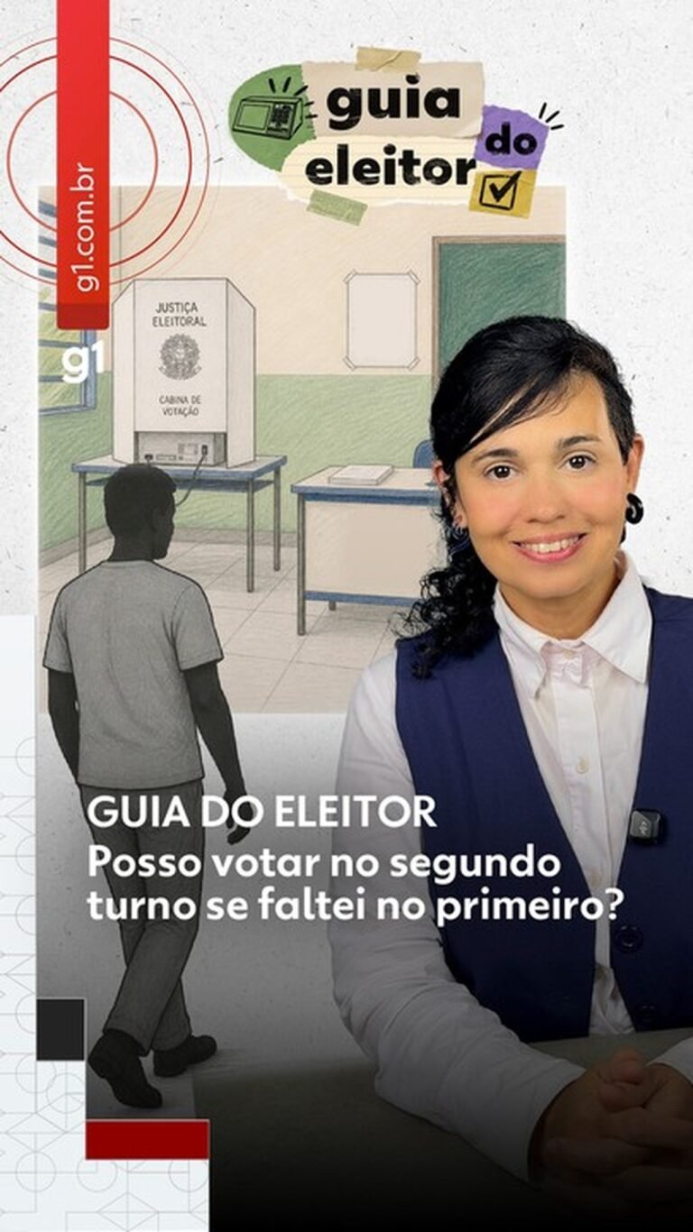 Eleições 2026: não votei no primeiro turno, posso votar no segundo?