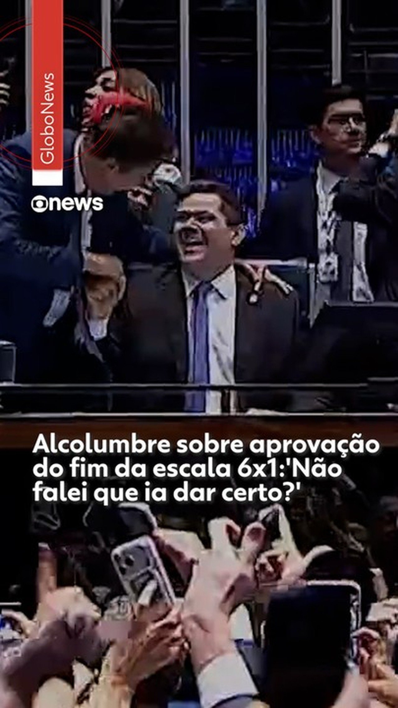 Após aprovação do fim da escala 6x1, Alcolumbre diz a líder do PT: 'Eu não falei que ia dar certo?'