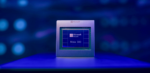 Maia 300: Microsoft promete mais eficiência em chips de IA em 2027