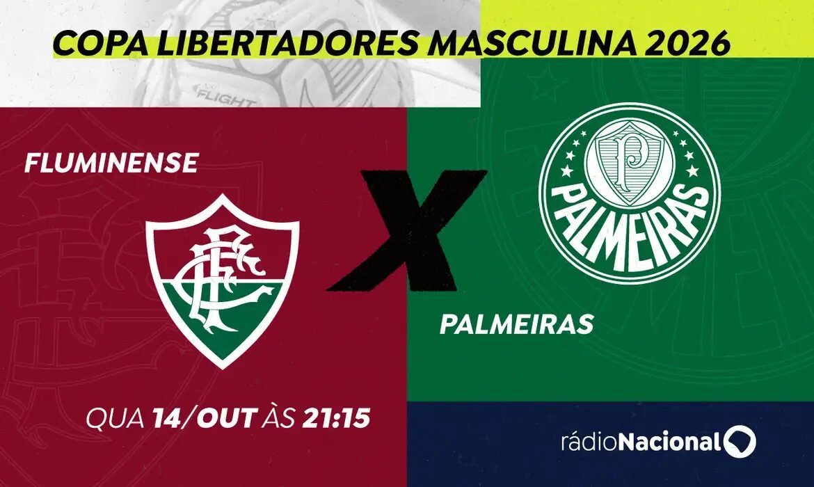 Libertadores: Rádio Nacional transmite Fluminense x Palmeiras