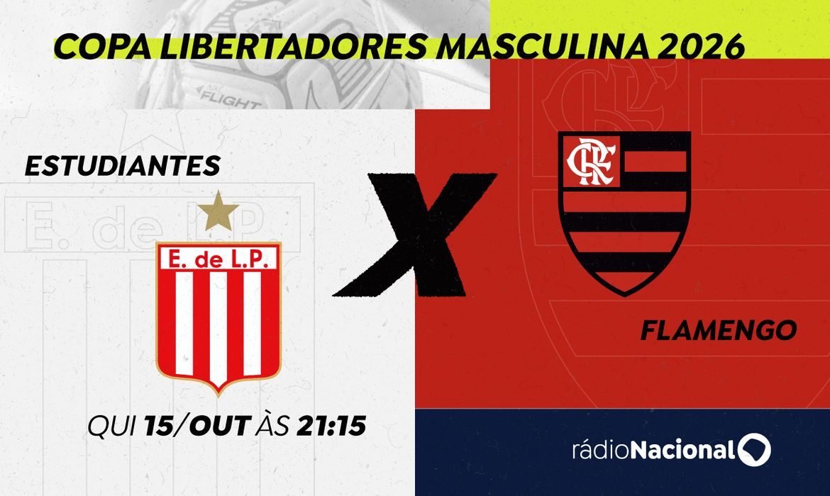 Rádio Nacional transmite Estudiantes x Flamengo pela Libertadores