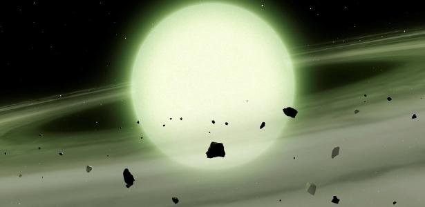 Estrela verde recém-identificada deixa astrônomos maravilhados