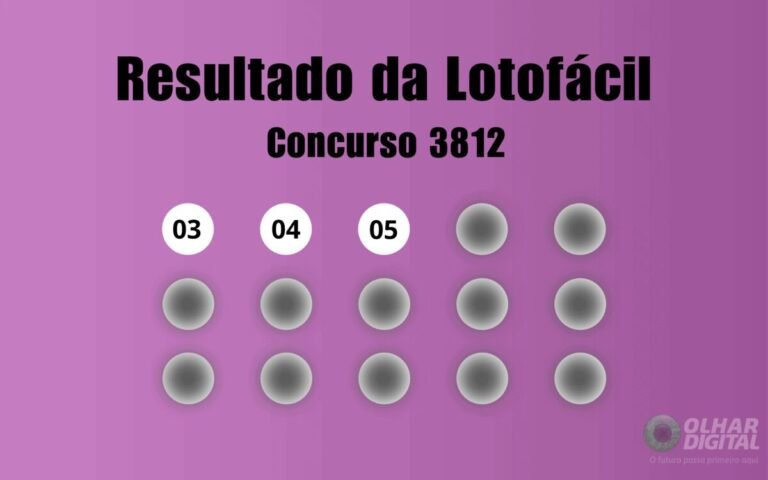 Resultado da Lotofácil de hoje: veja números e ganhadores do concurso 3812 (sexta, 23/10)